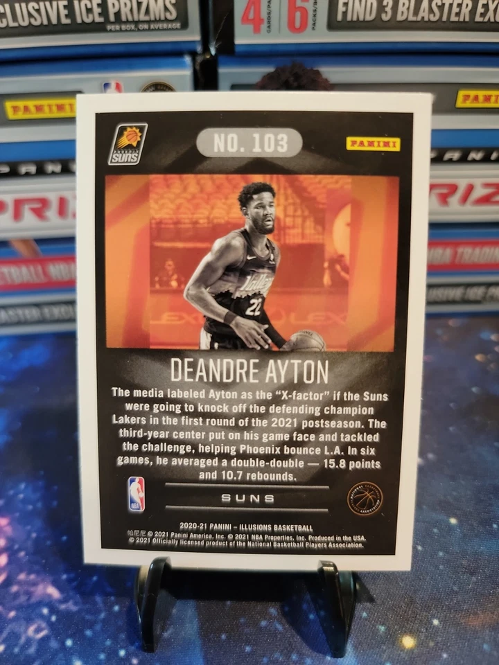 DEANDRE AYTON 2020-21 Panini Illusions SAPPHIRE PARALLEL #103 - Image 2 of 2