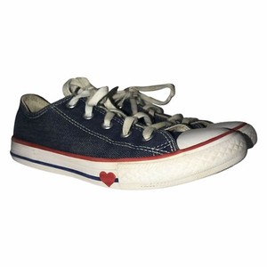 converse denim heart