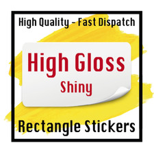 LOGO Printed Rectangle Stickers - Custom Logo labels - postage - Personalised