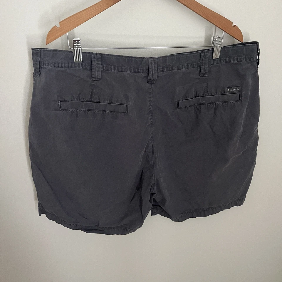 Columbia Pantalones Cortos Chinos Para Hombre Talla 40 Gris Lavado 7.5” Entrepierna AM4471 Foto 2 de 4