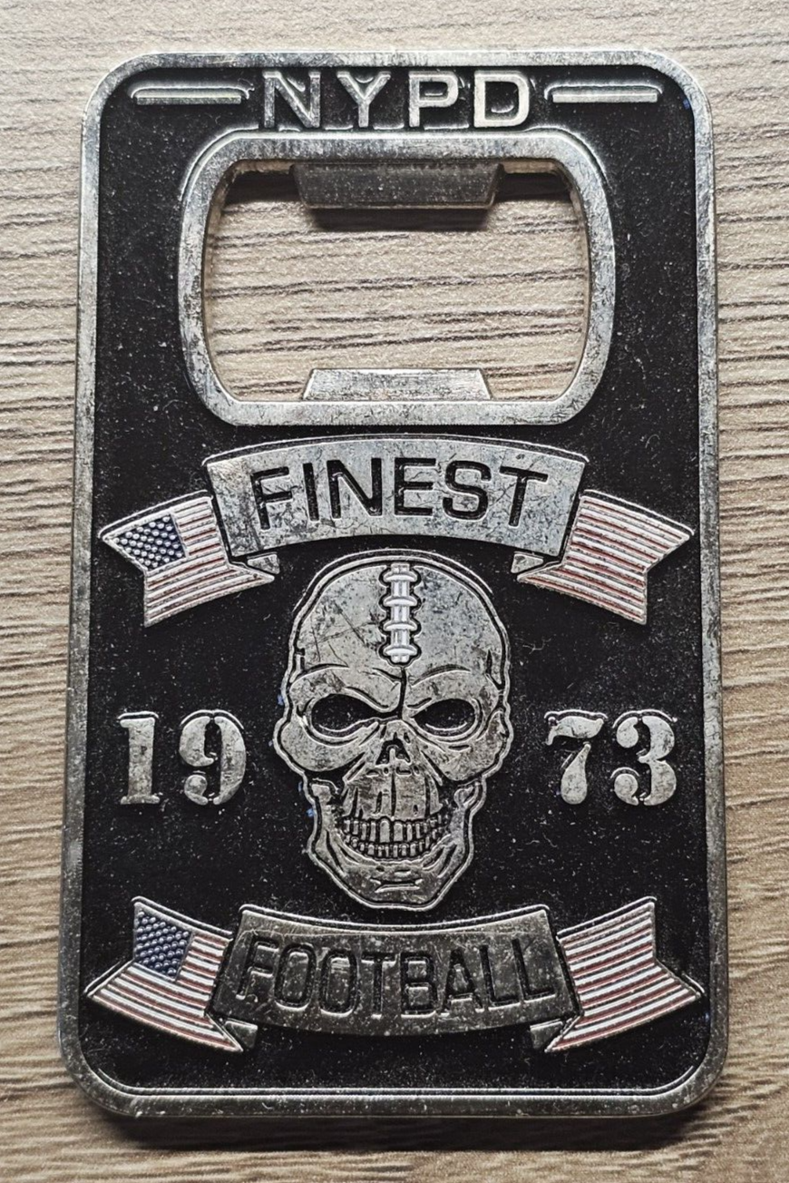 NYPD Football Team Bottle Opener Police Challenge Coin FREE SHIPPING