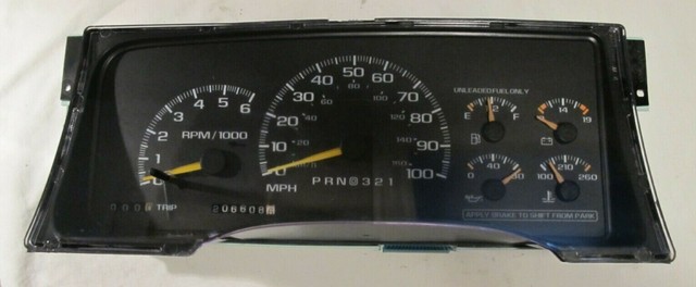 1995 to 1998 CHEVROLET SILVERADO USED INSTRUMENT CLUSTER FOR SALE