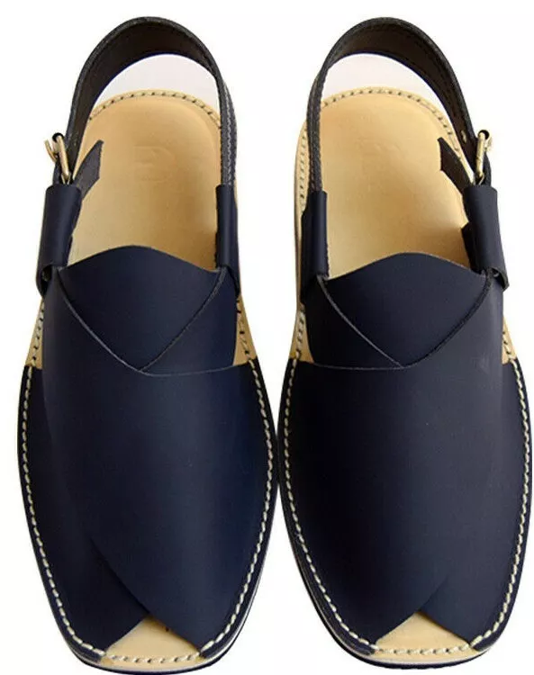 Blue peshawari hotsell chappal