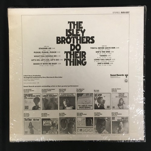 The Isley Brothers Do Their Thing 12" Vinyl LP Sunset 1969 VG/VG+ *Shrink* - Picture 2 of 6