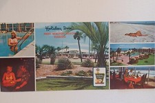 Days Inn Ft. Fort Walton Beach Florida Postcard Multi View Long Card -Pool Night