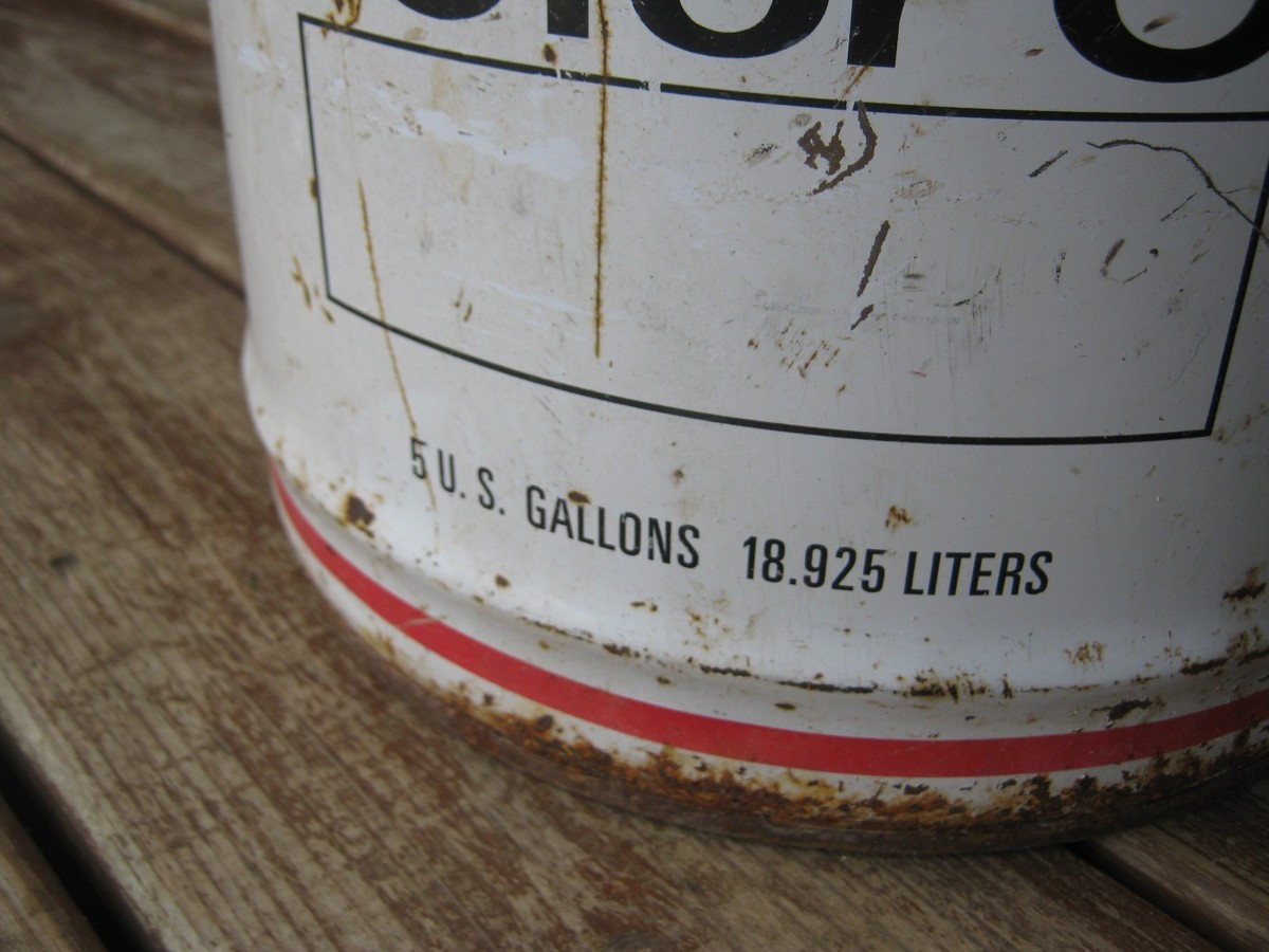 Vintage CO-OP Motor Oil Metal Can 5 Gallons | eBay