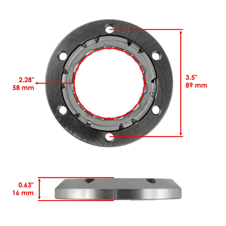 Se adapta a Kawasaki KLR650 Sprag embrague de arranque junta de cojinete unidireccional KL650 1987-2018 Foto 2 de 4