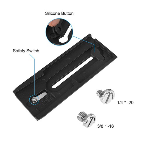 CAMVATE 501PL Schnellspannplatte 120 mm für Manfrotto für 501 500AH 502AH 503HDV - Bild 4 von 6
