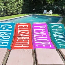 Personalized Beach Towel | Bath Towel | Pool Towel | Bridal | Vacation