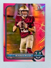 2021-2022 Bowman University 1st Bowman Chrome Pink #13 McKenzie Milton UCF FSU
