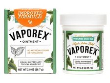 Vaporex Medicated Chest Rub, w/ Camphor, Menthol, Made in USA 2 OZ Exp 02/2028