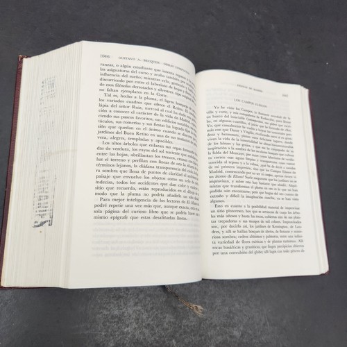 Becquer Obras Completas 1969 en Espanol in Spanish Ex Library - Picture 13 of 16