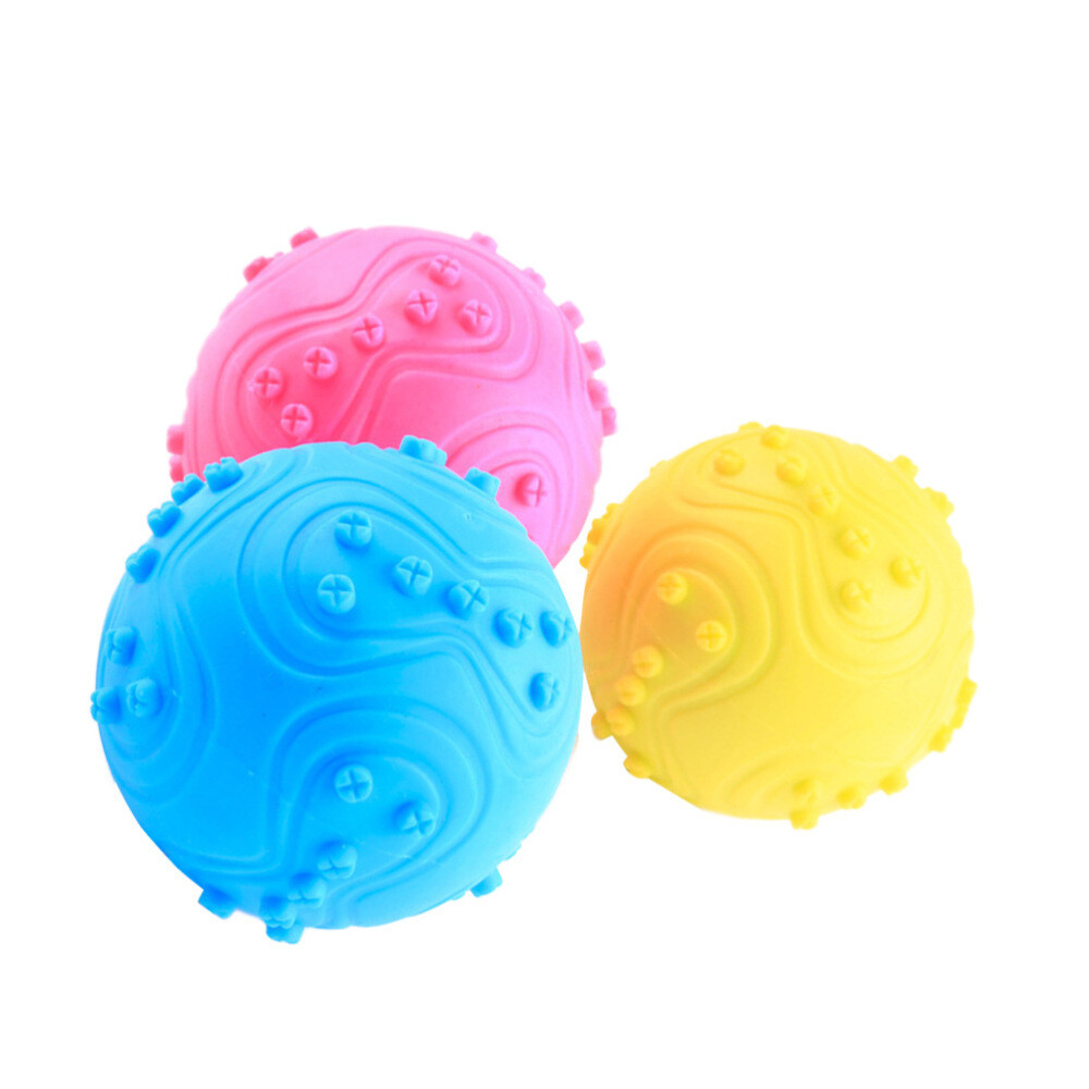 Interactive Dog Chew Toys Squeaky Tennis Balls for Dogs Bite-resistant Pet