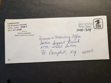 APO 09457 WIESBADEN, GERMANY 1983 Official Army Cover 7th Finance