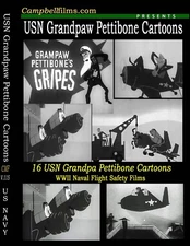 16 Navy film cartoons WW2 Grandpaw Pettibone Crashes Flight Safety Weather