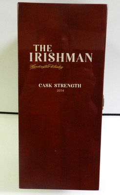 The Irishman Whiskey Cask Strength 2014 Lacquered Felt Lined, Latched, Felt Back