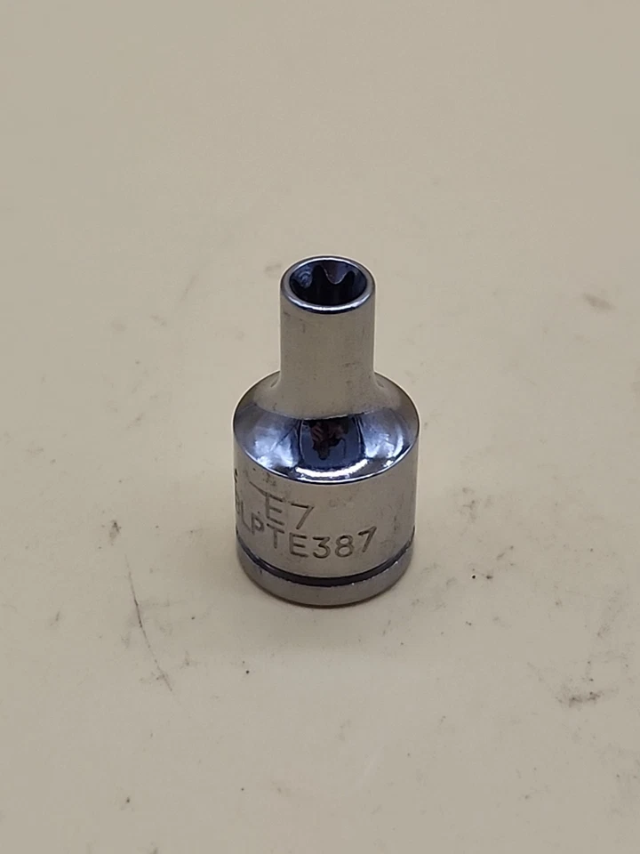 Blue-Point Tools 3/8” Drive Socket E7 Torx Set BLPTE387 USA  - Image 2 of 4