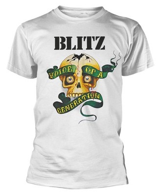 Blitz Band Voice Of A Generation Short Sleeve Cotton White S-5XL T Shirt C145