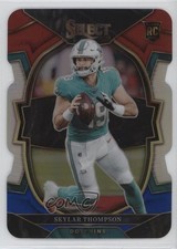 2022 Panini Select Concourse Red & Blue Prizm Die-Cut Skylar Thompson #96 0r5k