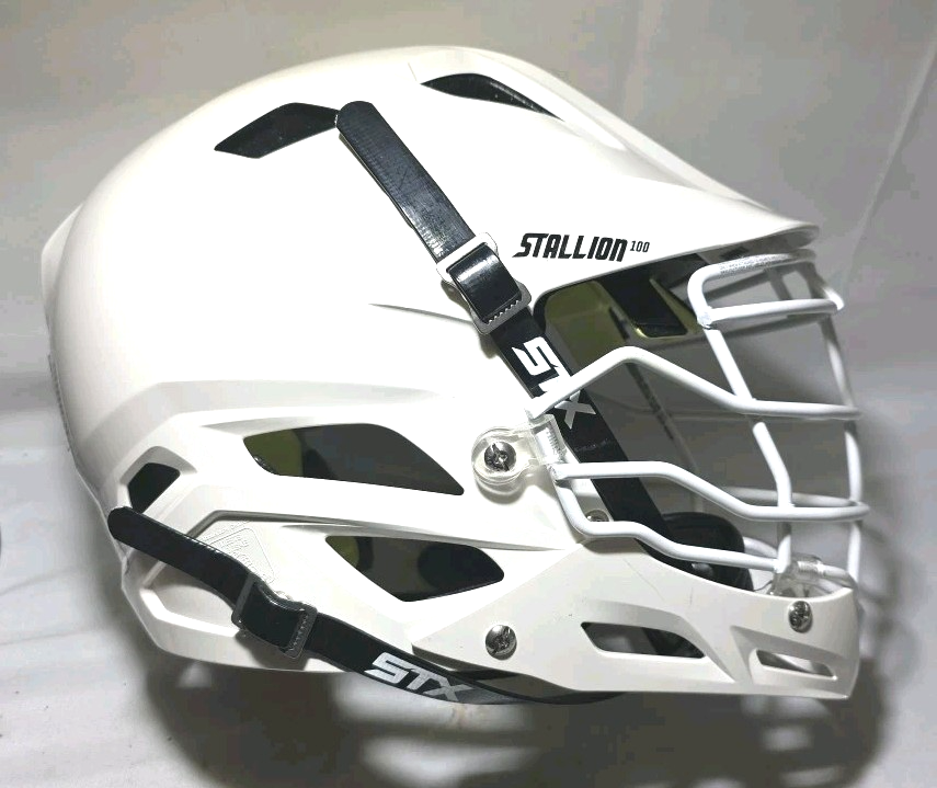 Schutt Stallion 100 STX Helmet Small Lacrosse White USA Pre-owned