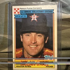 1984 Topps Ralston Purina - Nolan Ryan #14 Ungraded Near Mint Sharp Corners Card