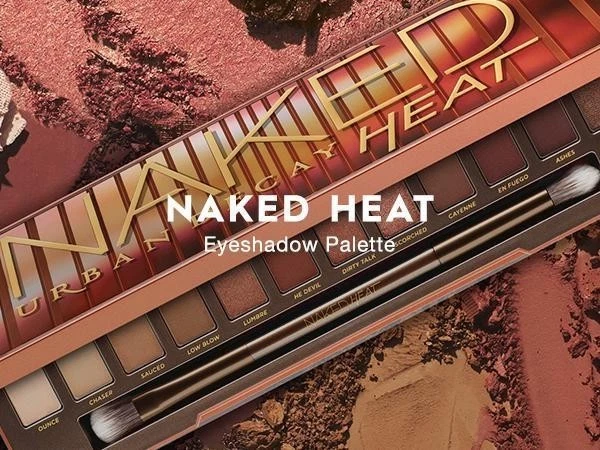 Urban Decay Naked Heat Eyeshadow Palette 12 Colours Nude Brown Neutral Warm - Image 2 of 3