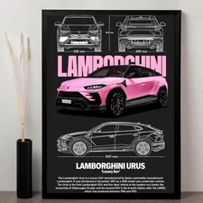Urus Wall Art | Printable Lamborghini SUV Poster