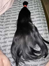 Black Horse Tail Extension with Red Band