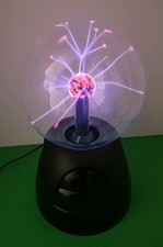 Spencers 8" Plasma Ball Touch Sensitive Globe Light Lamp Sphere Power Supply