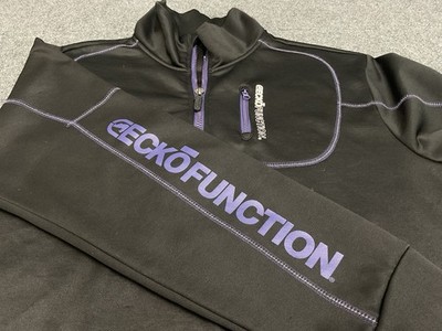Ecko Function Men's Small Black/Purple 1/4 Zip jacket Polyester Long Sleeve
