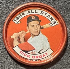 1964 TOPPS ALL STAR COIN DICK GROAT (ST. LOUIS CARDINALS) #147 VG VG/EX