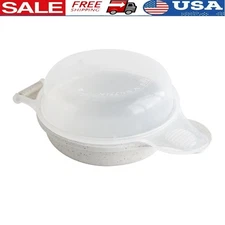 Egg Sandwich Maker Non-Stick Microwave Scrambled Eggs Breakfast Cooker Fast Easy