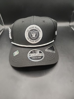 Las Vegas Raiders 2024 New Era 9SEVENTY Sideline Stretch-Snap Adj Hat NFL NWT