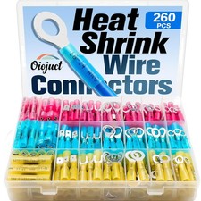 260Pcs Heat Shrink Wire Connectors Kit - Marine Automotive Electrical Connect...