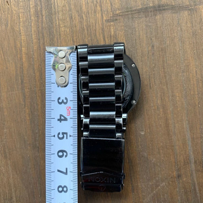 Nixon Capital Automatic Watch Black Stainless Steel Self-Winding