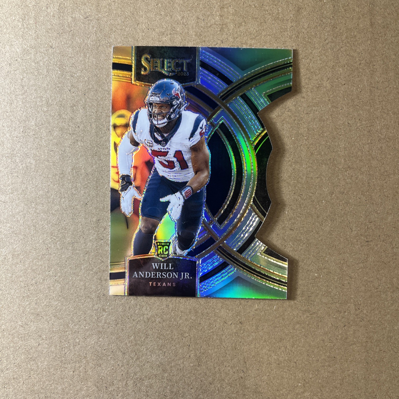 2023 Panini Select - Premier Level Will Anderson #125 Silver Prizm Die-Cut (RC)