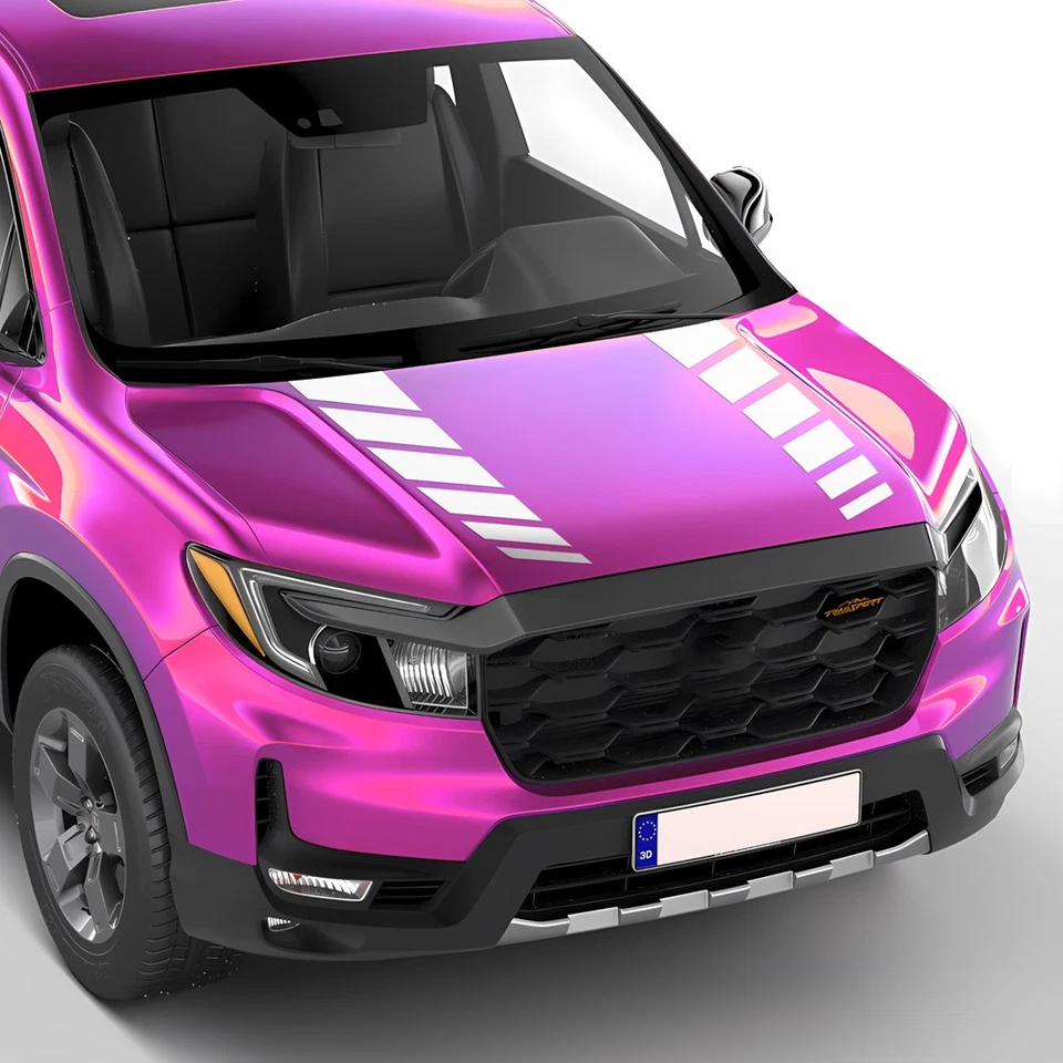 Calcomanía Adhesiva Vinilo Capó Rayas Carreras para Honda Ridgeline 2017-presente Foto 2 de 4