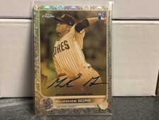 2022 Topps Chrome Gilded Collection Mackenzie Gore #CGA-MG Auto /199 (RC) Padres