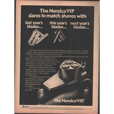 1974 Norelco Dates You To Match Other Shaves Magazine Ad f5
