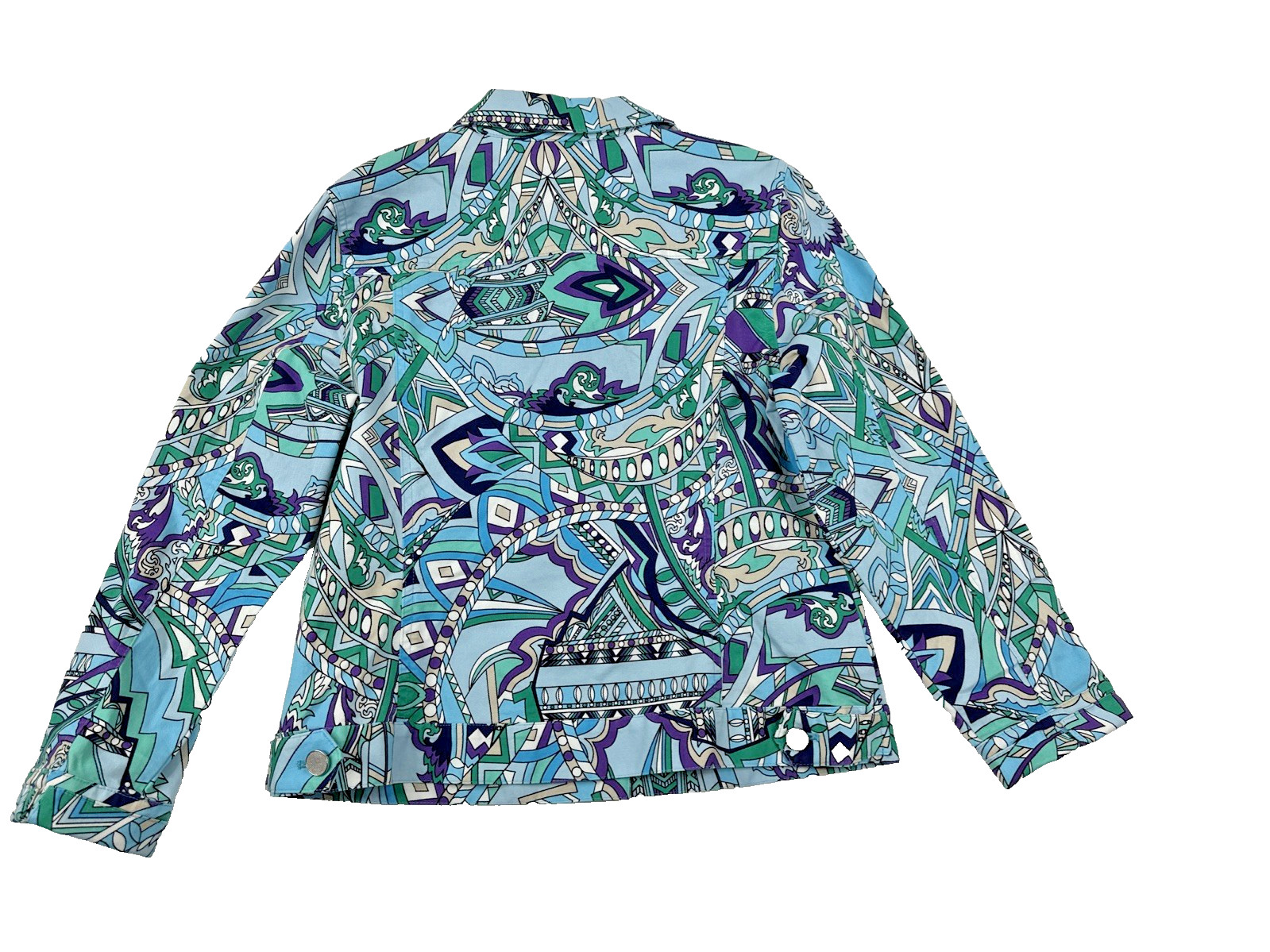 Chico's Button Front Multicolor Psychedelic Retro… - image 6