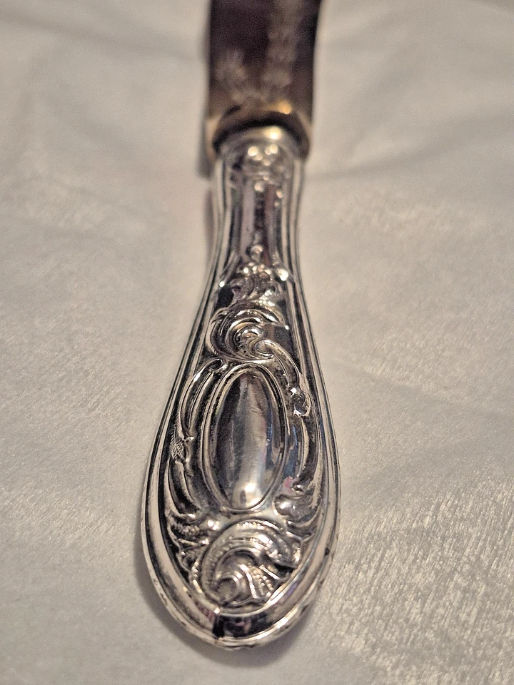 Sheffield Sterling Silverplate Wedding Cake Knife Made In Italy 3oz. - Image 3 of 4
