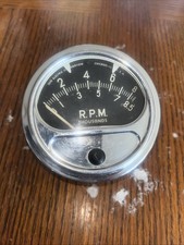 Vintage Sun 8500 Rpm Tachometer Rc85 Tach 8.5k Dial Rc-85 50s-60s Period Works Vintage Sun 8500 Rpm Tachometer Rc85 Tach 8.5k Dial Rc-85 50s-60s Period Works