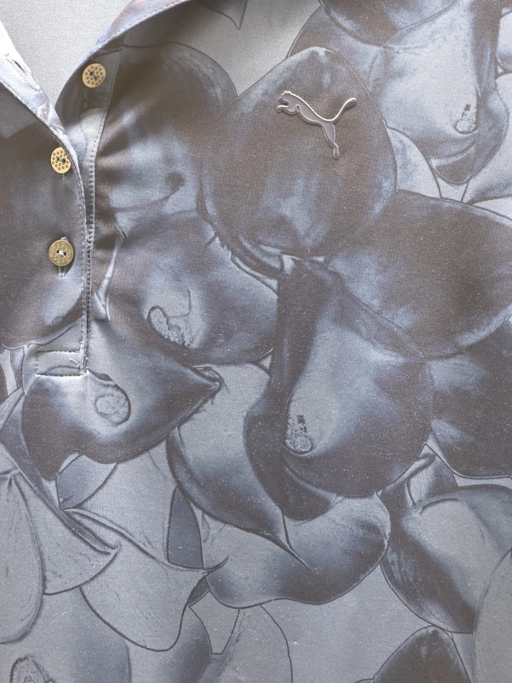 Camisa Polo Puma Para Mujer Grande Dry Cell Cool Top Azul Marino Golf Activo Verano  Foto 2 de 4