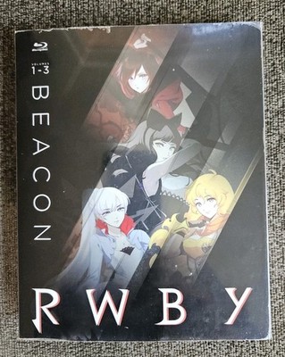 RWBY: Volumes 1-3 Beacon, Blu-Ray 3 Disc Set, Steel Case with Sleeve