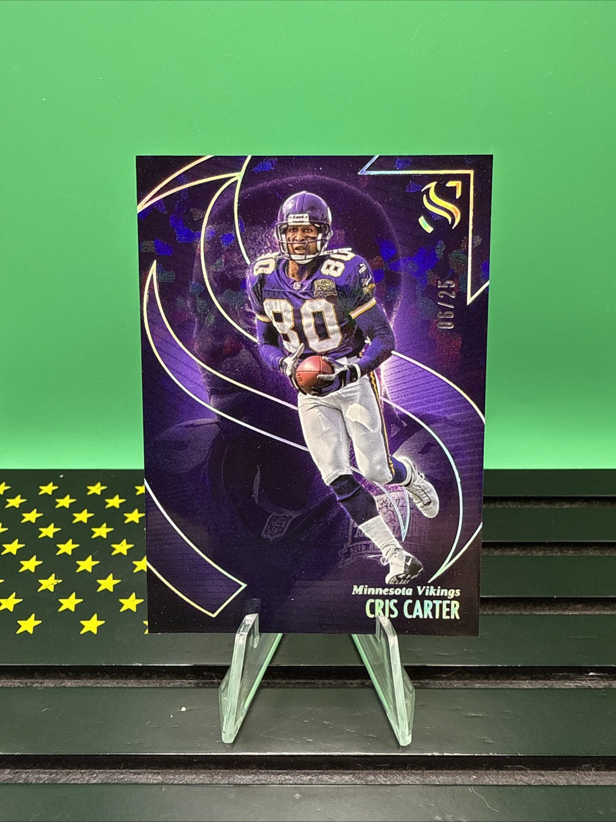 2025 Panini Silhouette Football #70 Cris Carter /25 Vikings Legend 🔥 