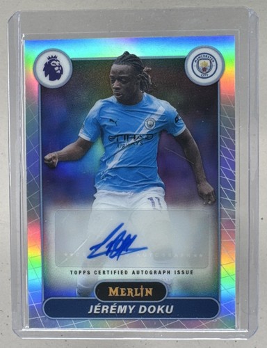 Jeremy Doku 2026 Topps Merlin Premier League #MV-JD Auto