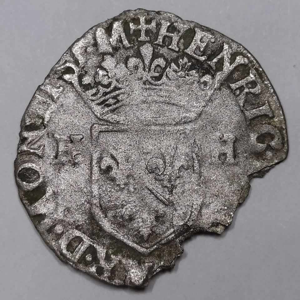 Rare R1 Argent, Douzain 1598, Henri II de Bourbon-Montpensier - DOMBES - Photo 2/2