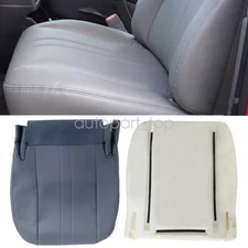 For 2003-2014 GMC Savana Work Van Driver Bottom Seat Cover & Foam  Dark Gray