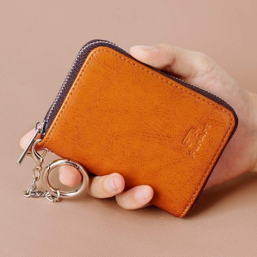 Credit Card Wallet, Zipper Card Cases Holder for Men Women, RFID Blocking, Ke... - Picture 4 of 7