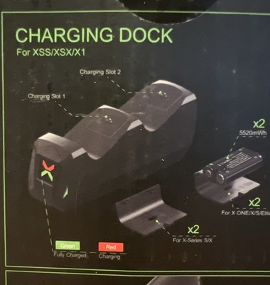 Dual Charging Dock Q227-MP For X1/S/x/elite/SS/SX 20 Hour Playtime 2000 Recycle